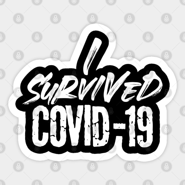 I SURVIVED COVID-19 Sticker by Diskarteh